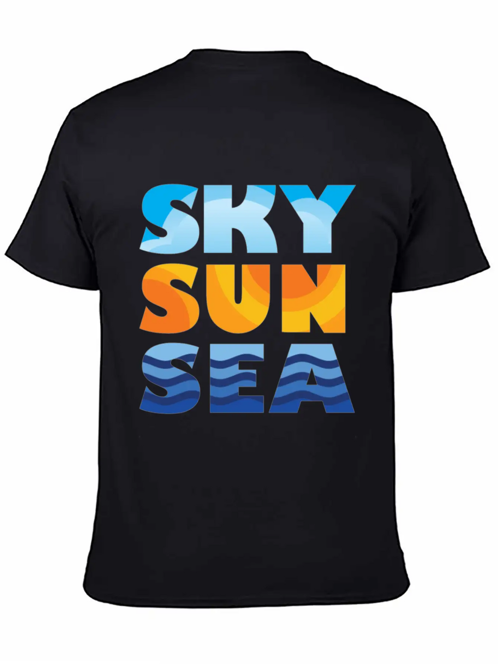 Sky Sun Sea Stylish Everyday T-Shirt – Unisex Basic Cotton Tee