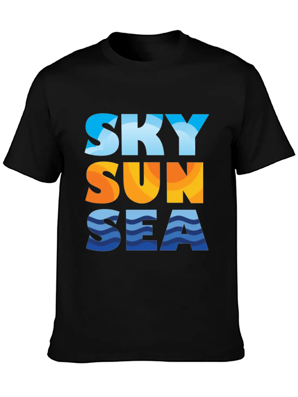 Sky Sun Sea Stylish Everyday T-Shirt – Unisex Basic Cotton Tee