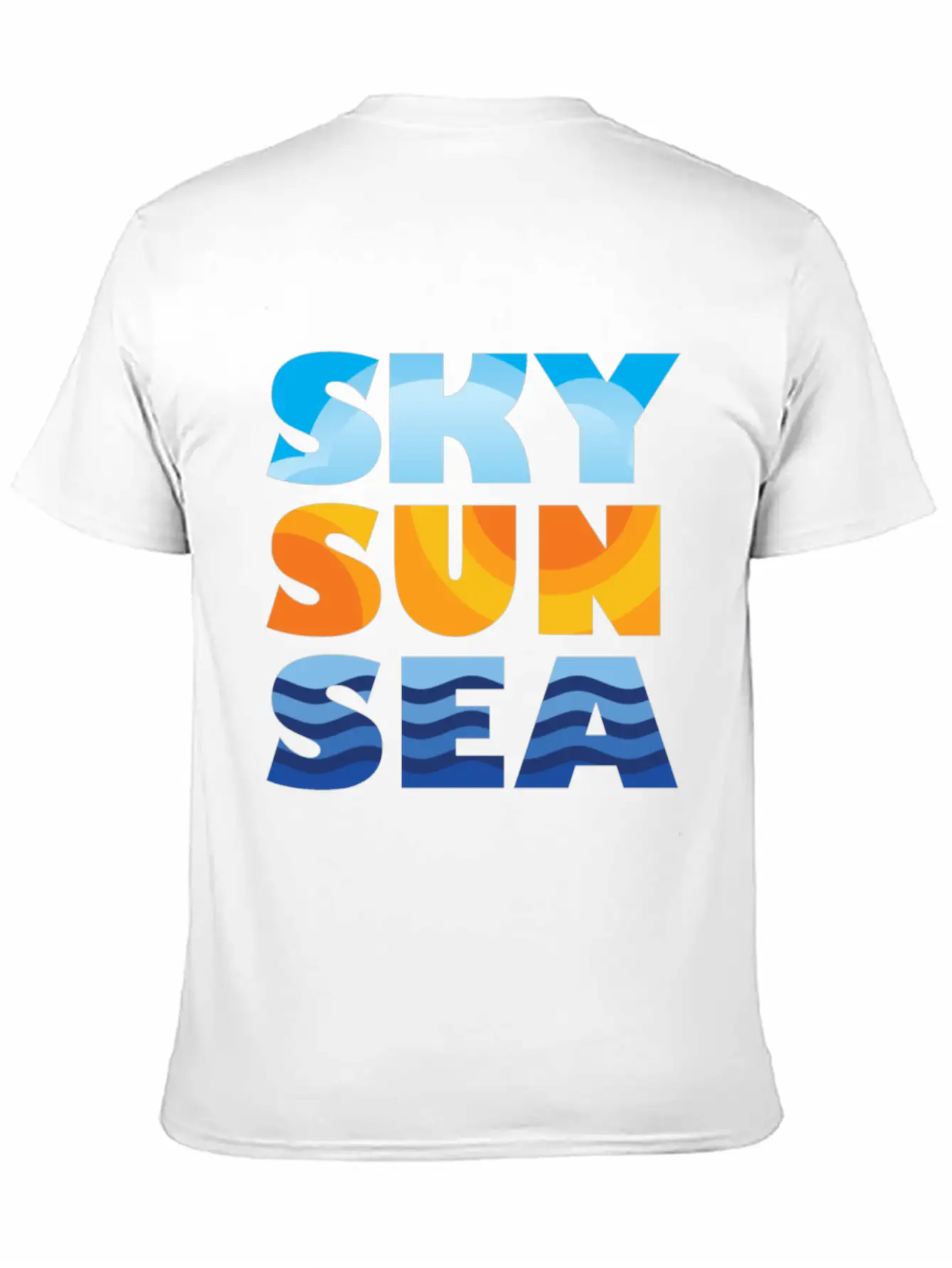 Sky Sun Sea Stylish Everyday T-Shirt – Unisex Basic Cotton Tee