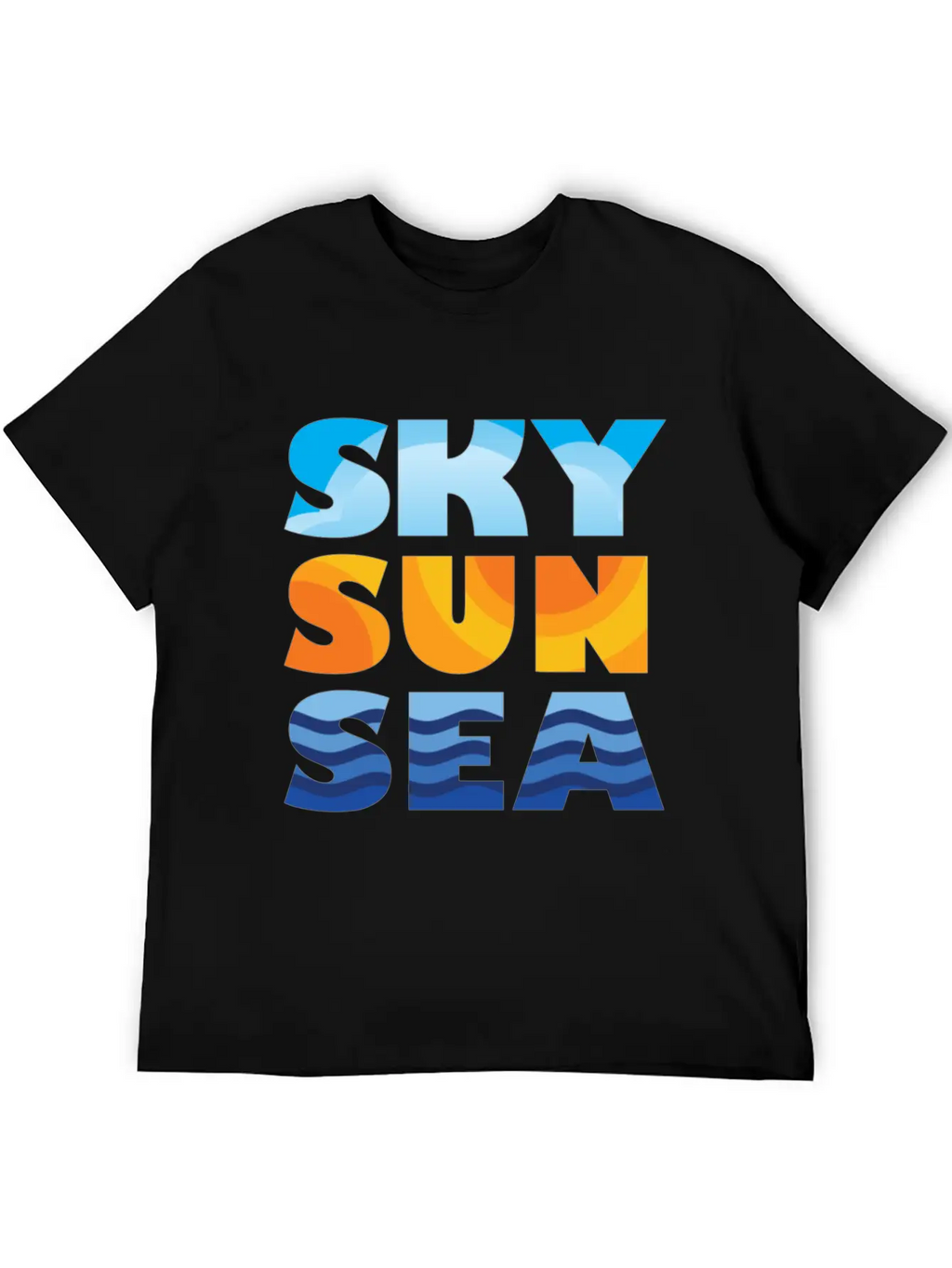 Sky Sun Sea Stylish Everyday T-Shirt – Unisex Basic Cotton Tee