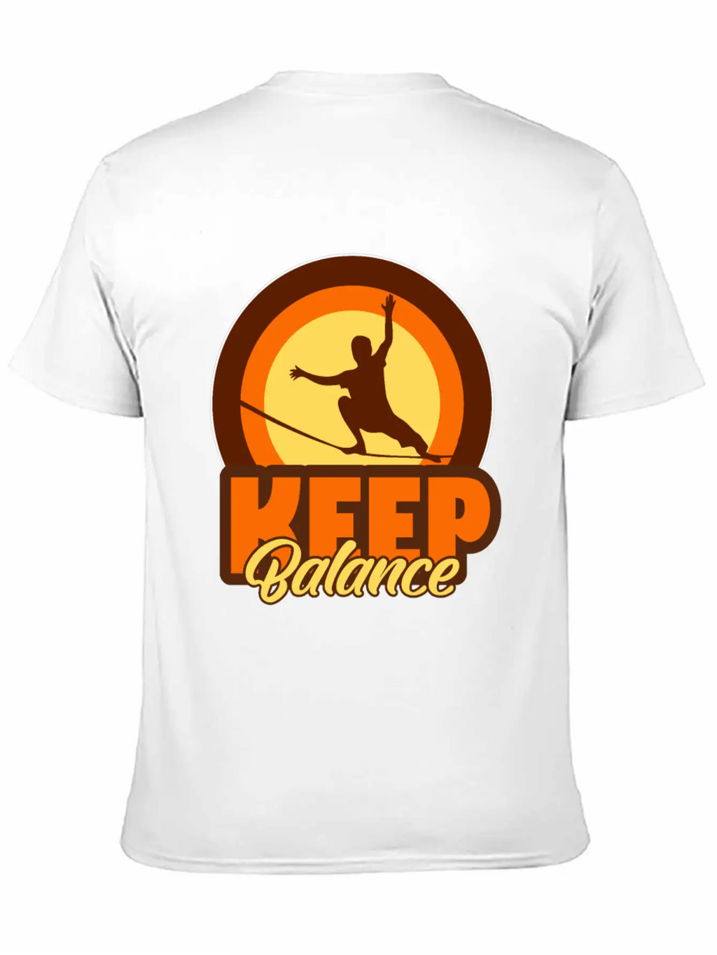 Slackline Balancing Casual Graphic T-Shirt – Simple And Comfortable Daily Wear