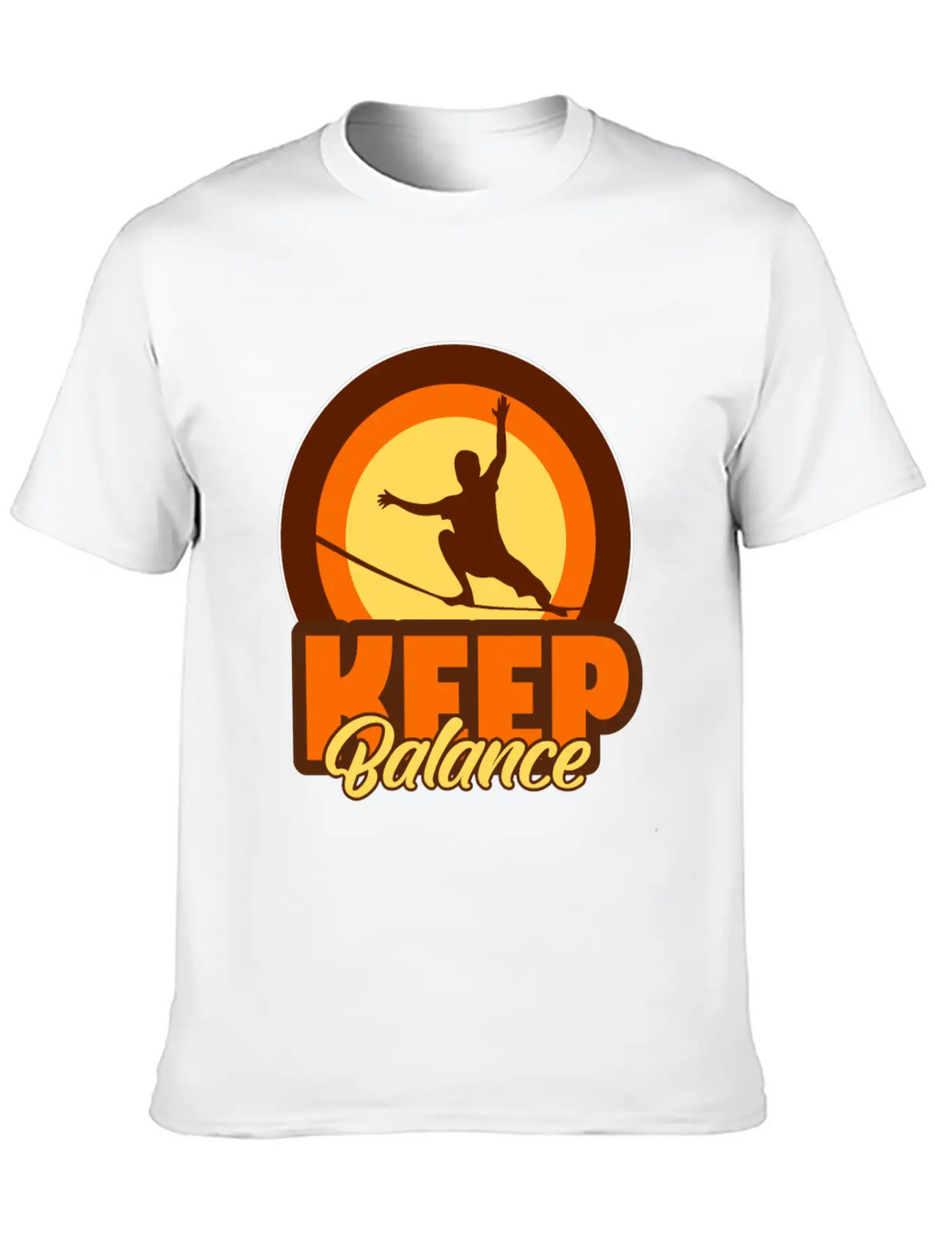 Slackline Balancing Casual Graphic T-Shirt – Simple And Comfortable Daily Wear