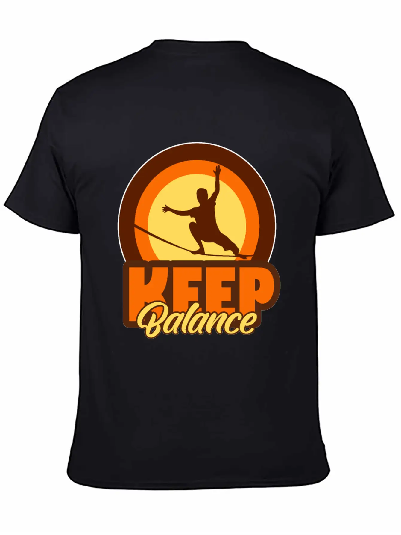 Slackline Balancing Casual Graphic T-Shirt – Simple And Comfortable Daily Wear