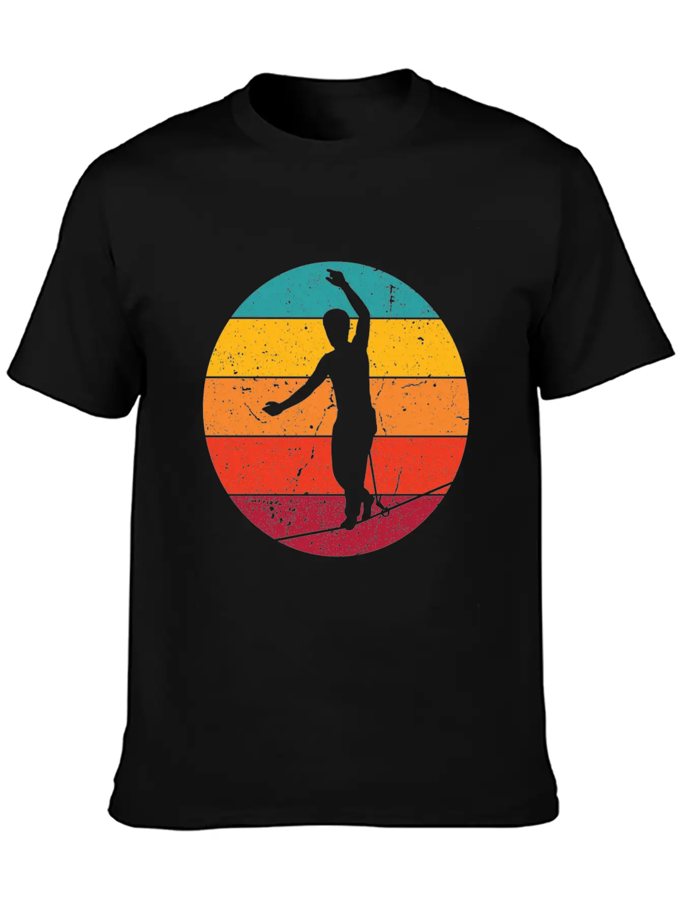 Slackline Slacklining Balance In Sunlight Stylish Everyday T-Shirt – Unisex Basic Cotton Tee