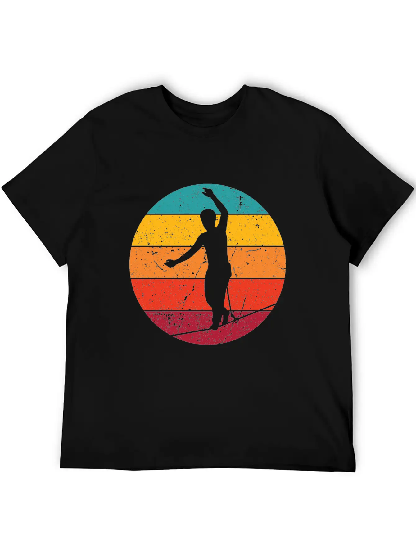 Slackline Slacklining Balance In Sunlight Stylish Everyday T-Shirt – Unisex Basic Cotton Tee