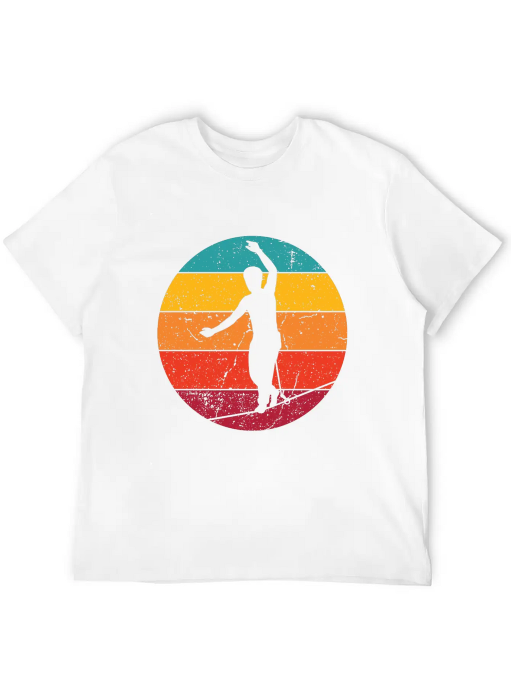 Slackline Slacklining Balance In Sunlight Stylish Everyday T-Shirt – Unisex Basic Cotton Tee