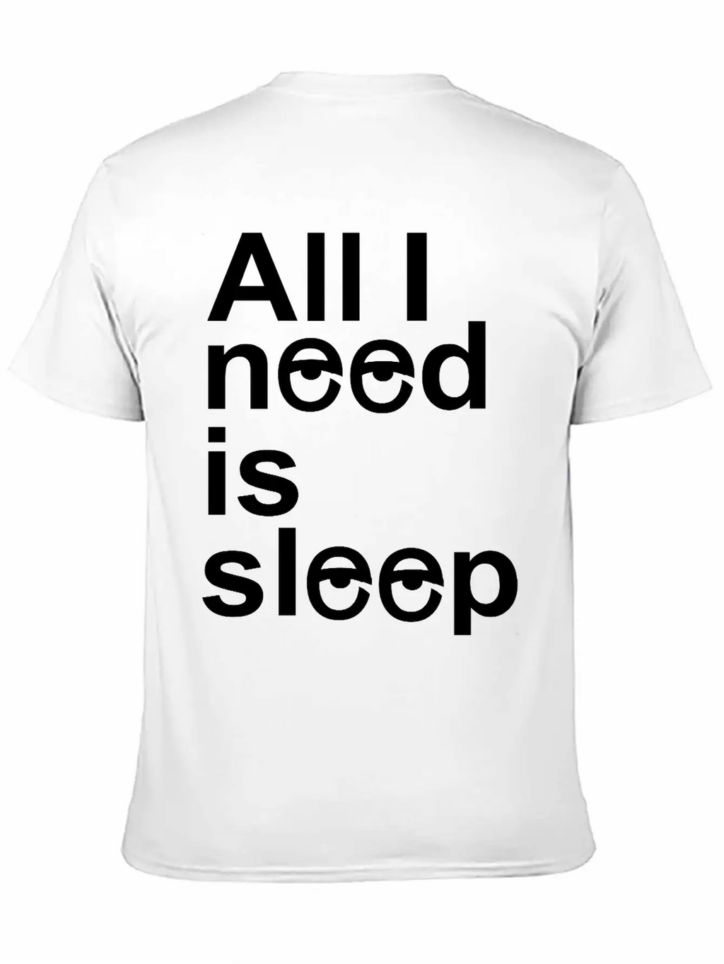 Sleep Unisex Casual T-Shirt – Clean Design For Daily Comfort