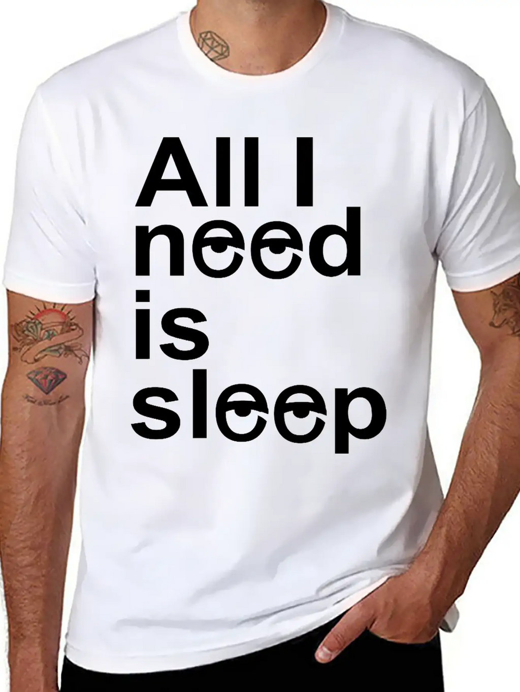 Sleep Unisex Casual T-Shirt – Clean Design For Daily Comfort