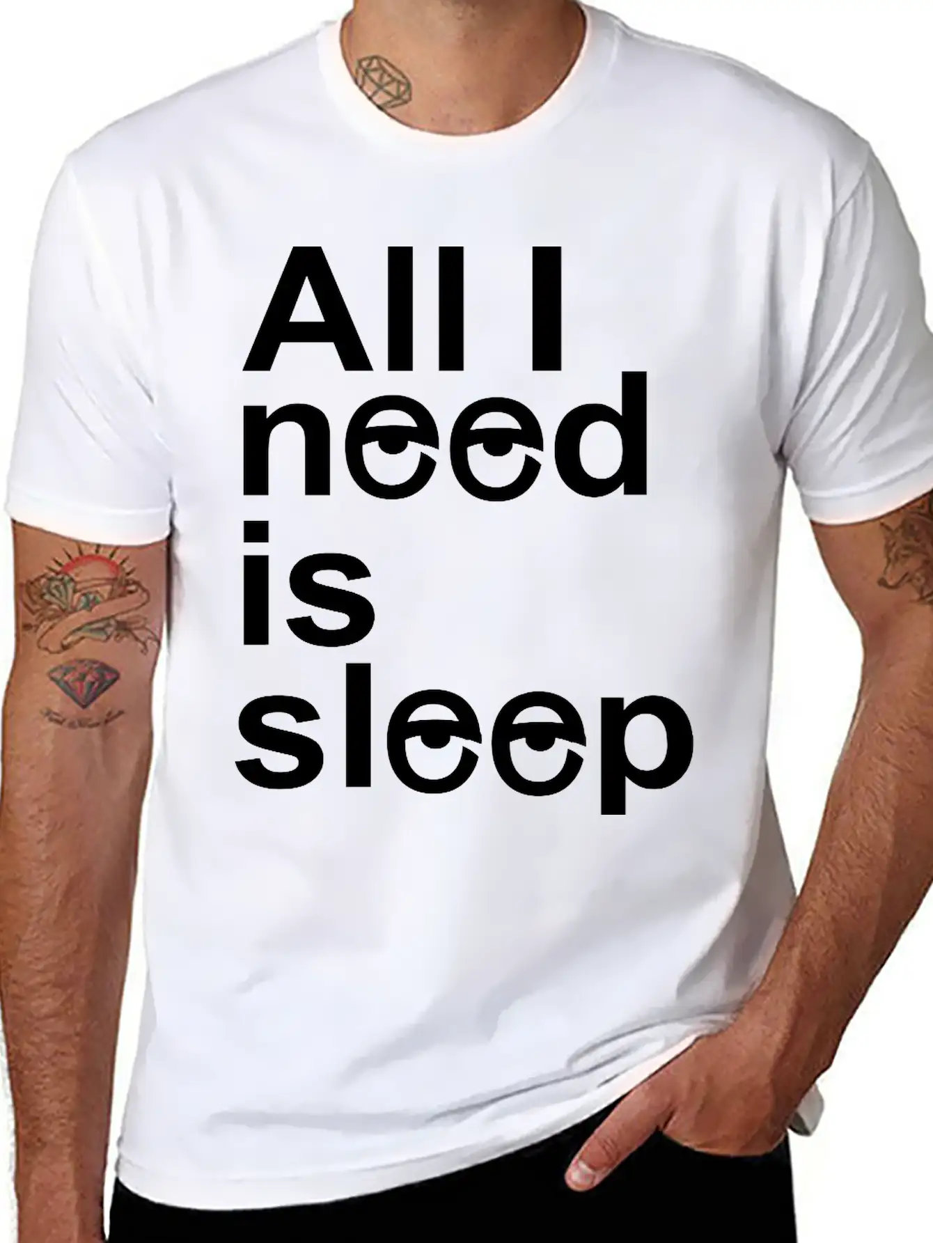 Sleep Unisex Casual T-Shirt – Clean Design For Daily Comfort