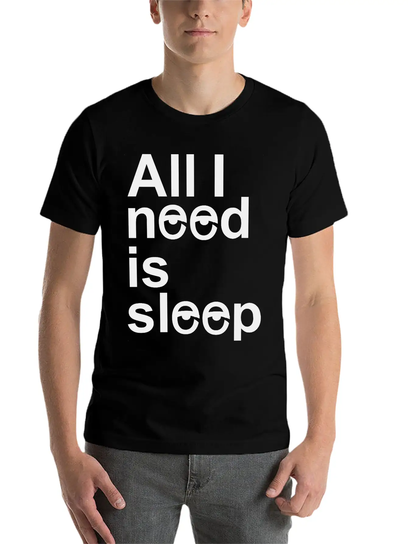 Sleep Unisex Casual T-Shirt – Clean Design For Daily Comfort