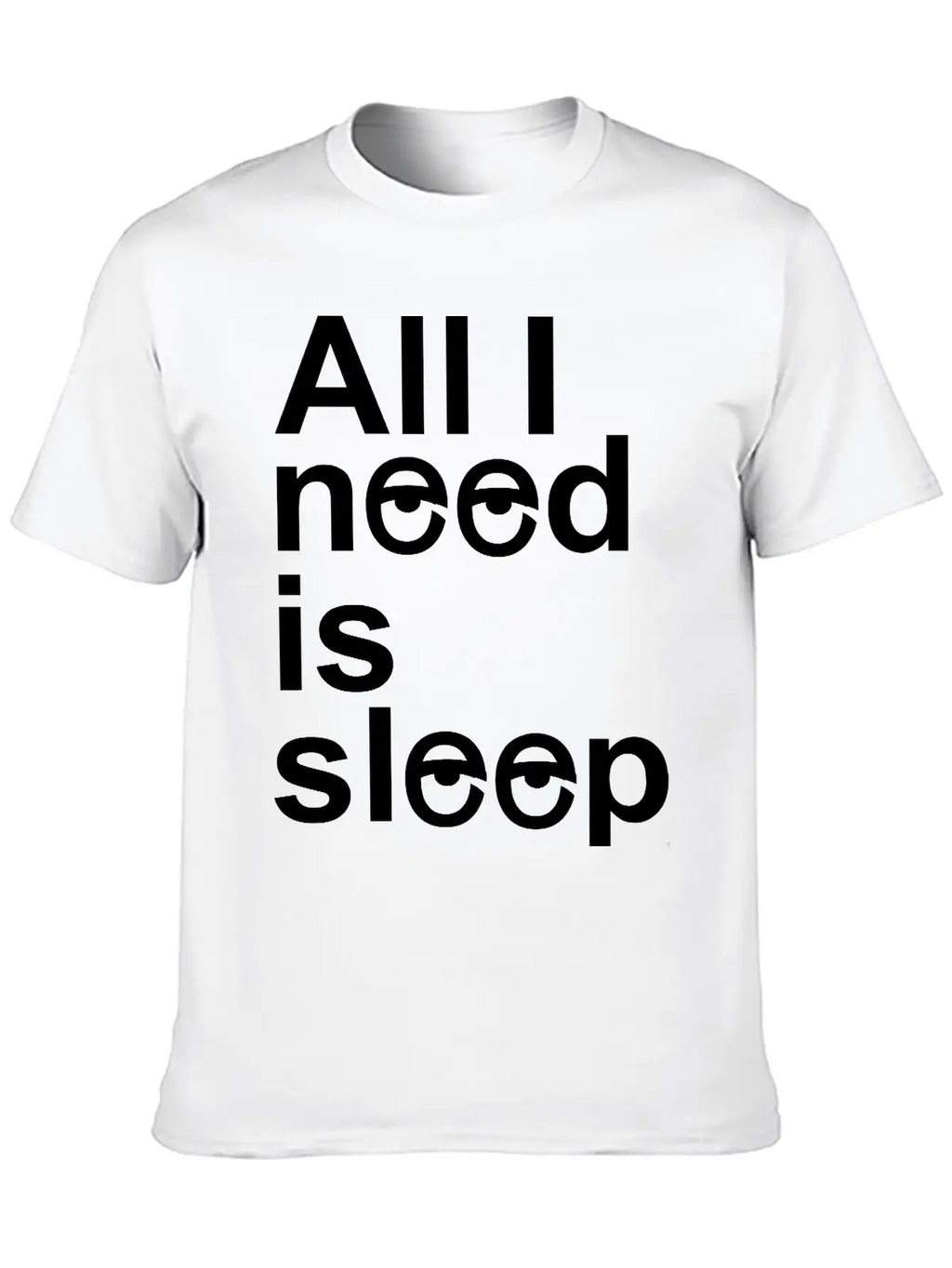 Sleep Unisex Casual T-Shirt – Clean Design For Daily Comfort