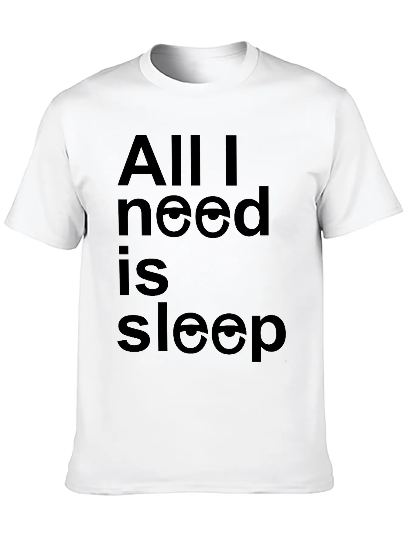 Sleep Unisex Casual T-Shirt – Clean Design For Daily Comfort