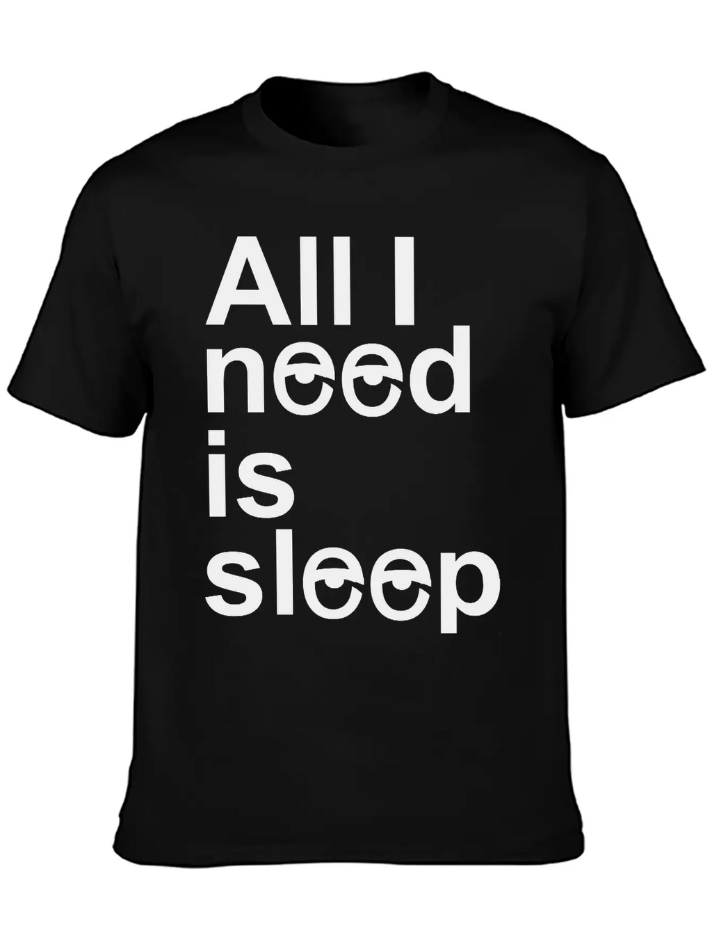 Sleep Unisex Casual T-Shirt – Clean Design For Daily Comfort