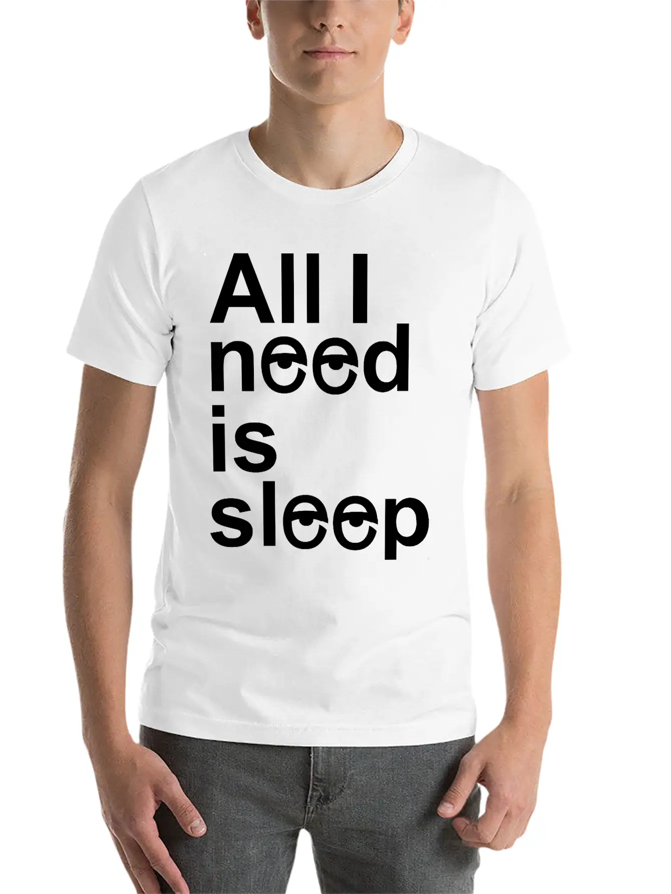 Sleep Unisex Casual T-Shirt – Clean Design For Daily Comfort