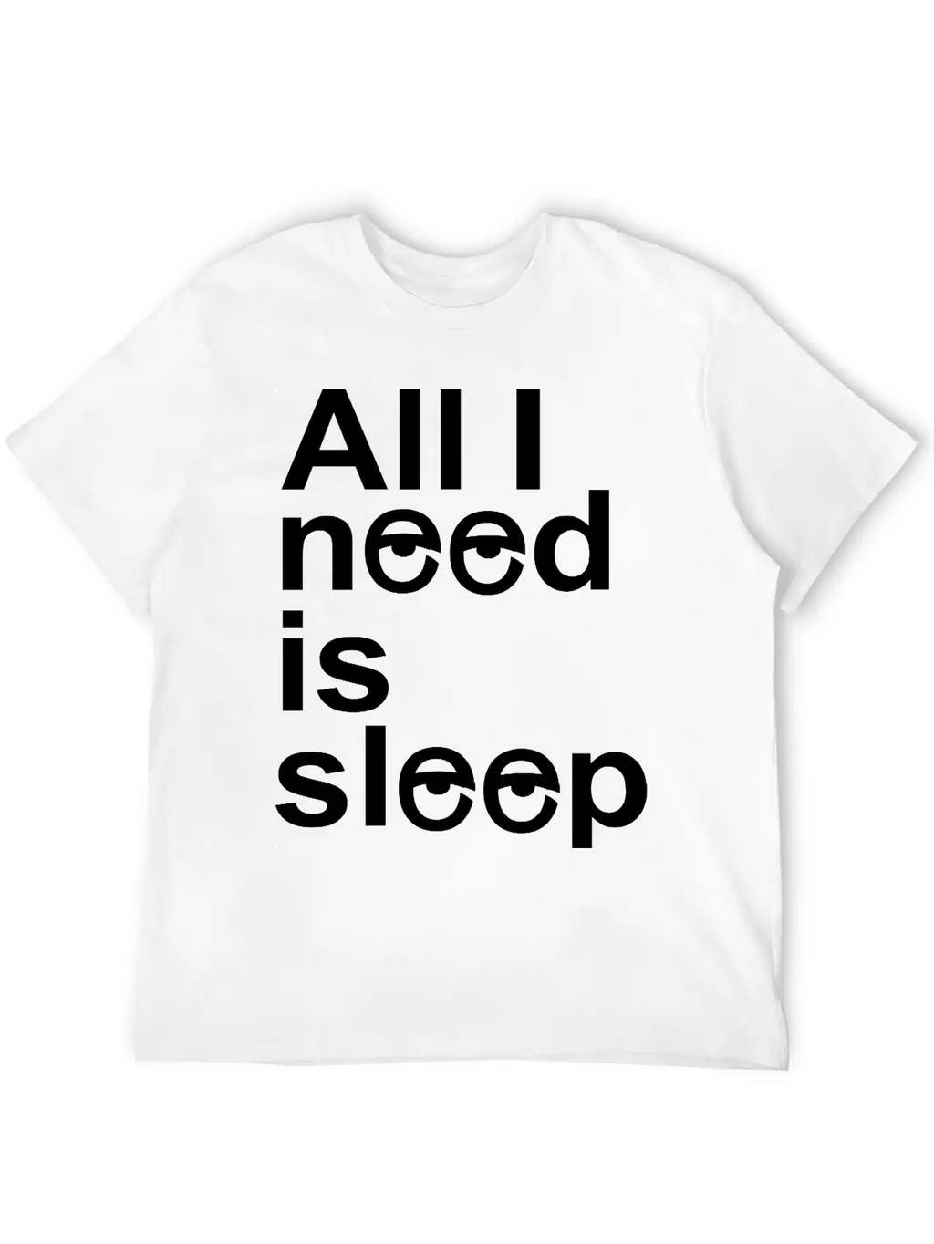 Sleep Unisex Casual T-Shirt – Clean Design For Daily Comfort