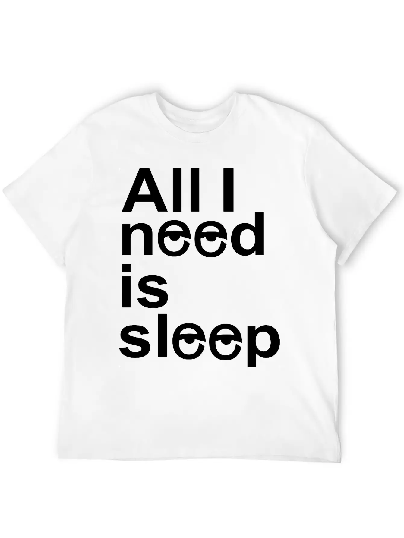 Sleep Unisex Casual T-Shirt – Clean Design For Daily Comfort