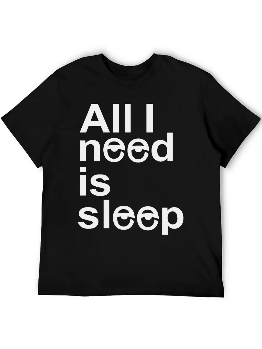Sleep Unisex Casual T-Shirt – Clean Design For Daily Comfort