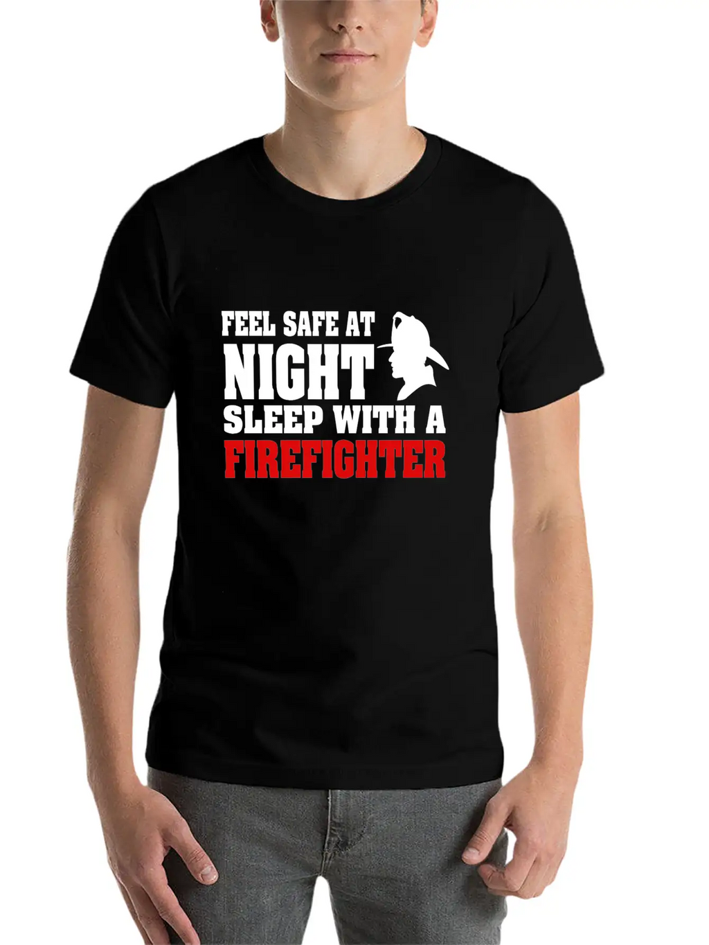 Sleep With A Firefighter Unisex Short Sleeve Soft Cotton T-Shirt – Casual Everyday Wear