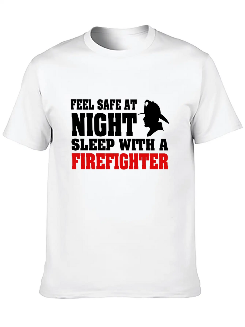Sleep With A Firefighter Unisex Short Sleeve Soft Cotton T-Shirt – Casual Everyday Wear