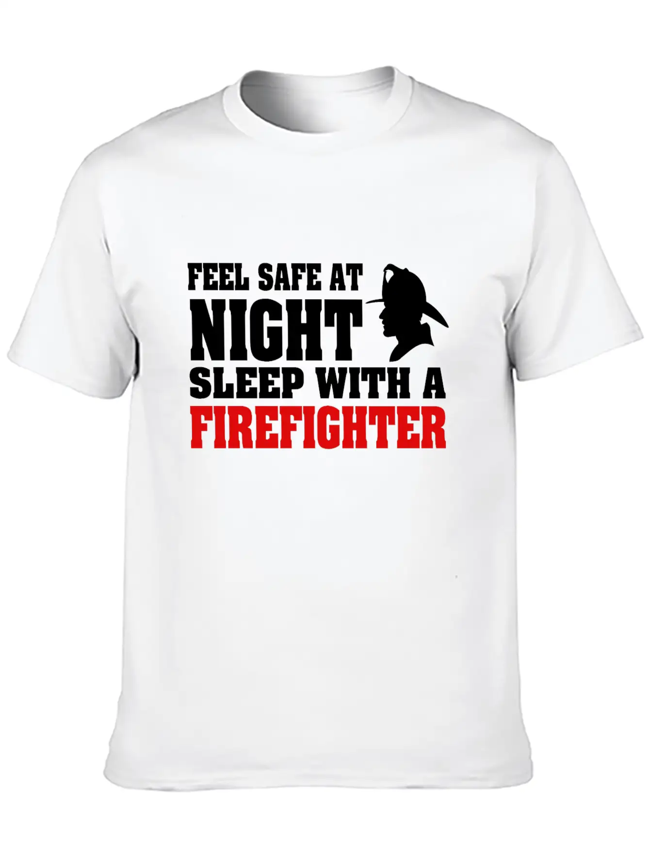 Sleep With A Firefighter Unisex Short Sleeve Soft Cotton T-Shirt – Casual Everyday Wear