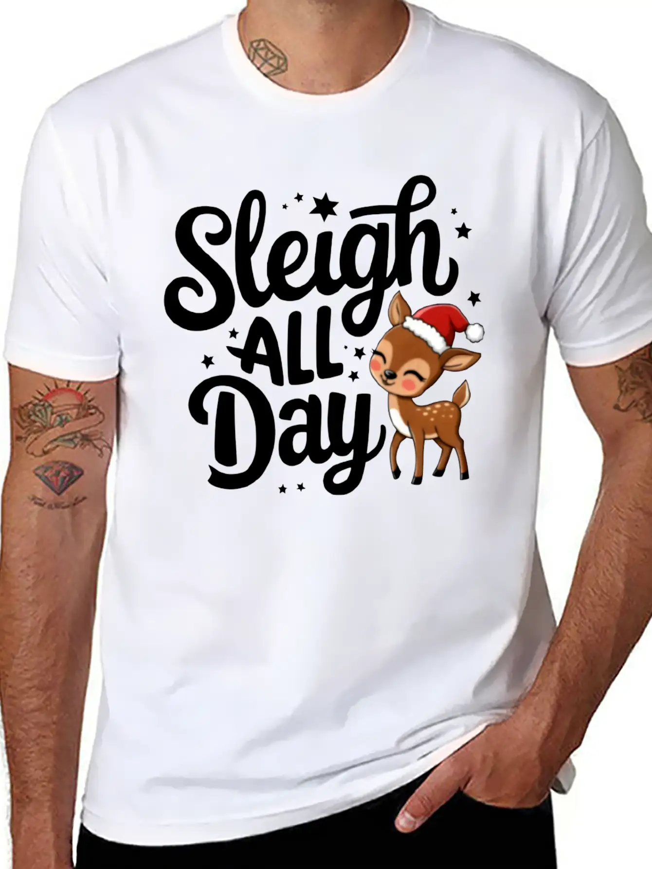 Sleight All Day Unisex Short Sleeve Soft Cotton T-Shirt – Casual Everyday Wear