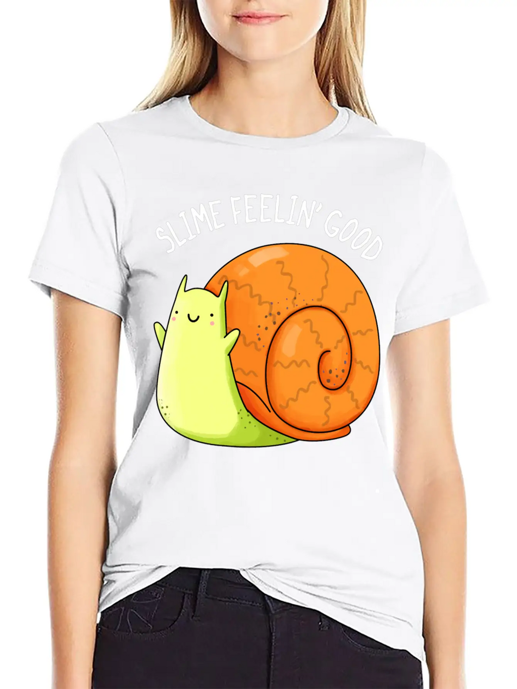 Slime Feeling Good Cute Snail Unisex Casual T-Shirt – Clean Design For Daily Comfort