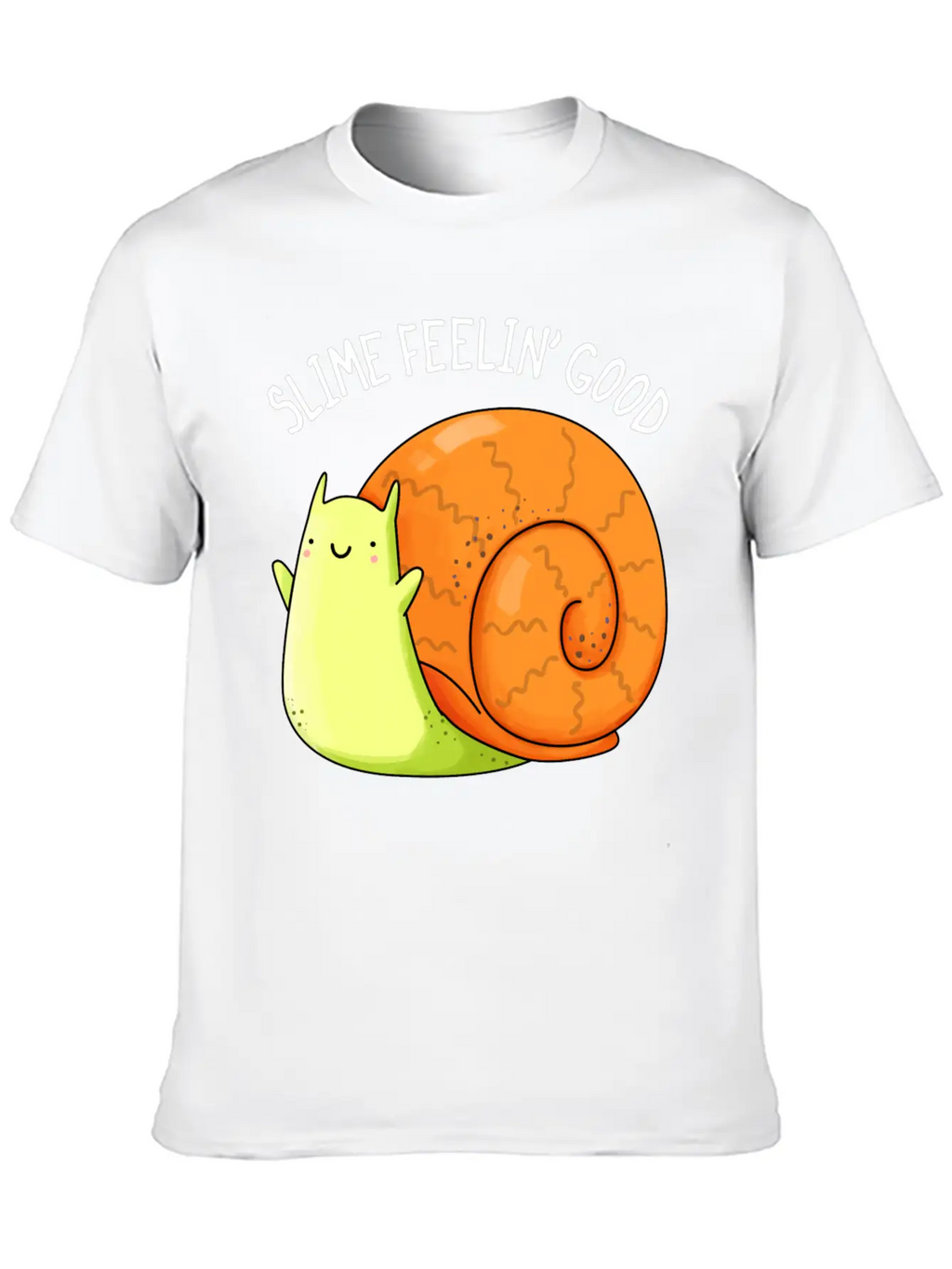 Slime Feeling Good Cute Snail Unisex Casual T-Shirt – Clean Design For Daily Comfort