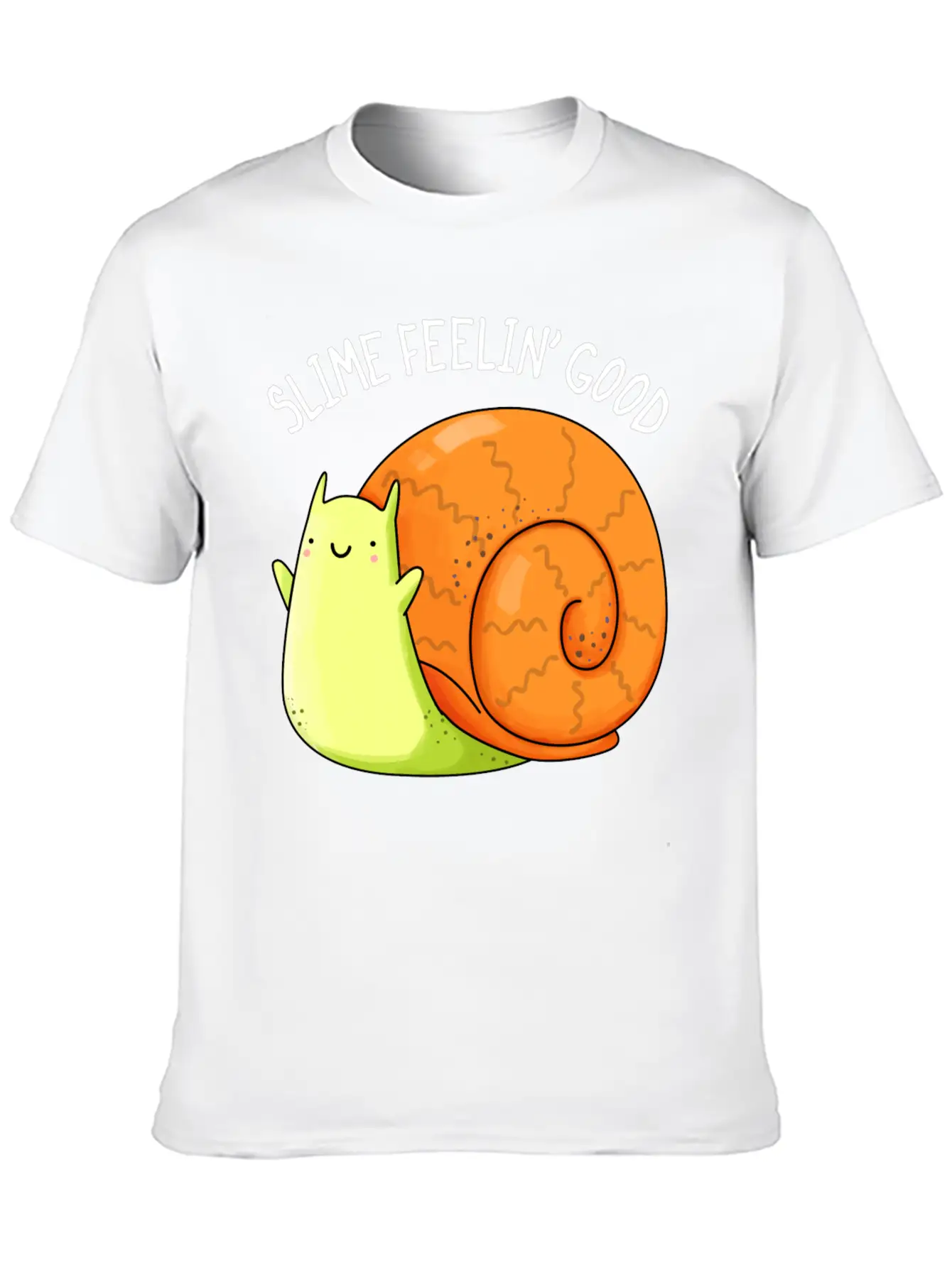 Slime Feeling Good Cute Snail Unisex Casual T-Shirt – Clean Design For Daily Comfort