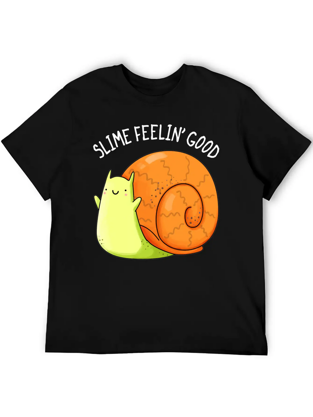 Slime Feeling Good Cute Snail Unisex Casual T-Shirt – Clean Design For Daily Comfort