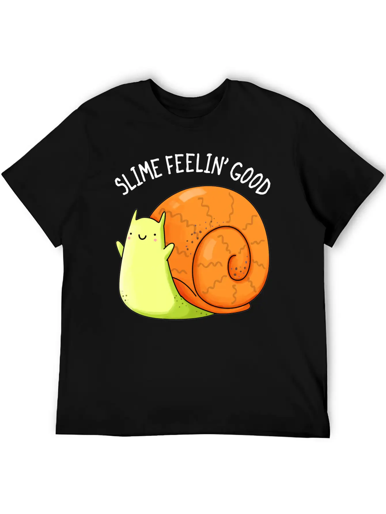 Slime Feeling Good Cute Snail Unisex Casual T-Shirt – Clean Design For Daily Comfort