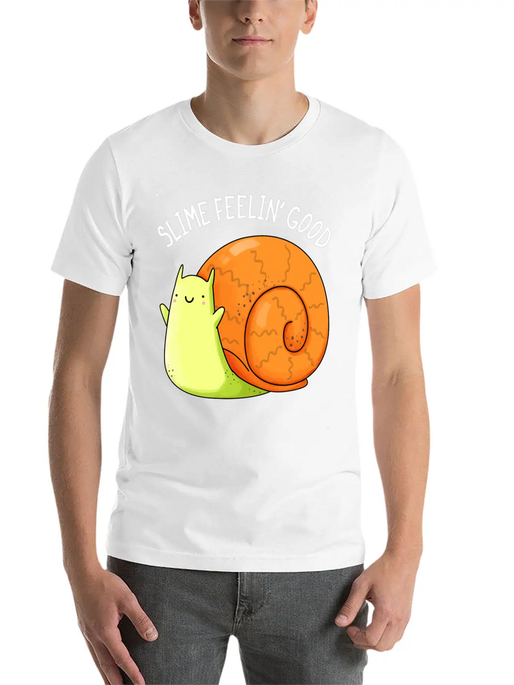 Slime Feeling Good Cute Snail Unisex Casual T-Shirt – Clean Design For Daily Comfort