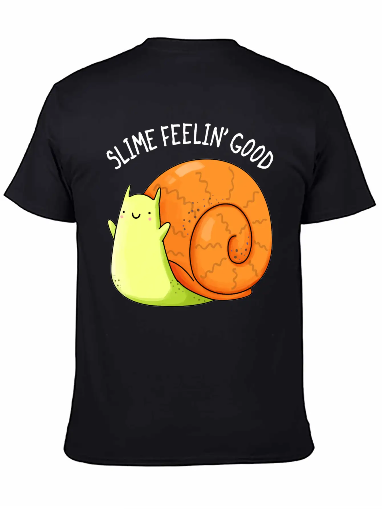 Slime Feeling Good Cute Snail Unisex Casual T-Shirt – Clean Design For Daily Comfort