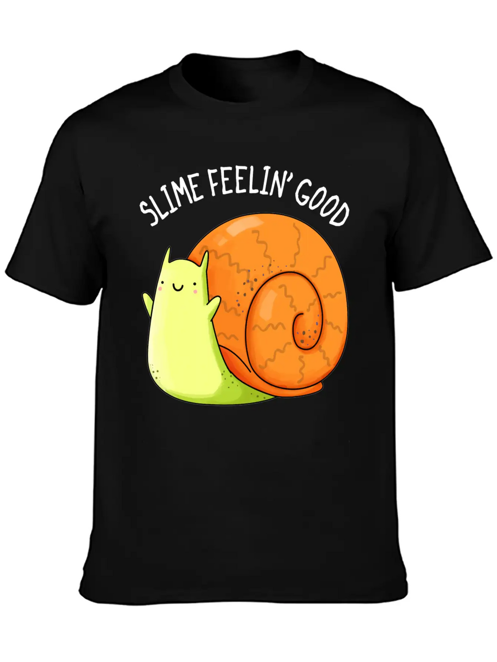 Slime Feeling Good Cute Snail Unisex Casual T-Shirt – Clean Design For Daily Comfort