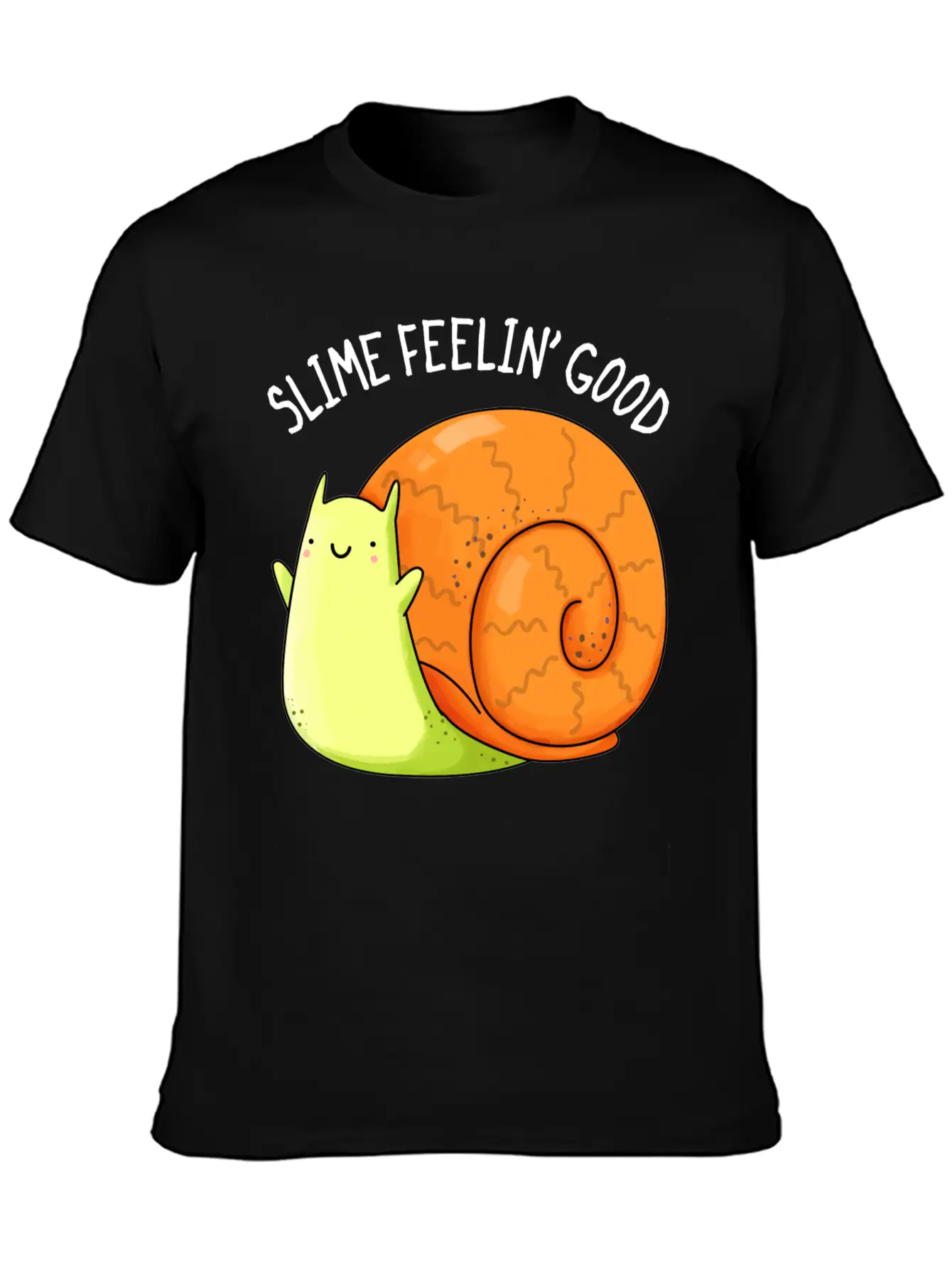Slime Feeling Good Cute Snail Unisex Casual T-Shirt – Clean Design For Daily Comfort