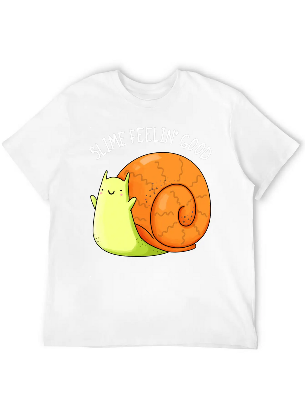 Slime Feeling Good Cute Snail Unisex Casual T-Shirt – Clean Design For Daily Comfort