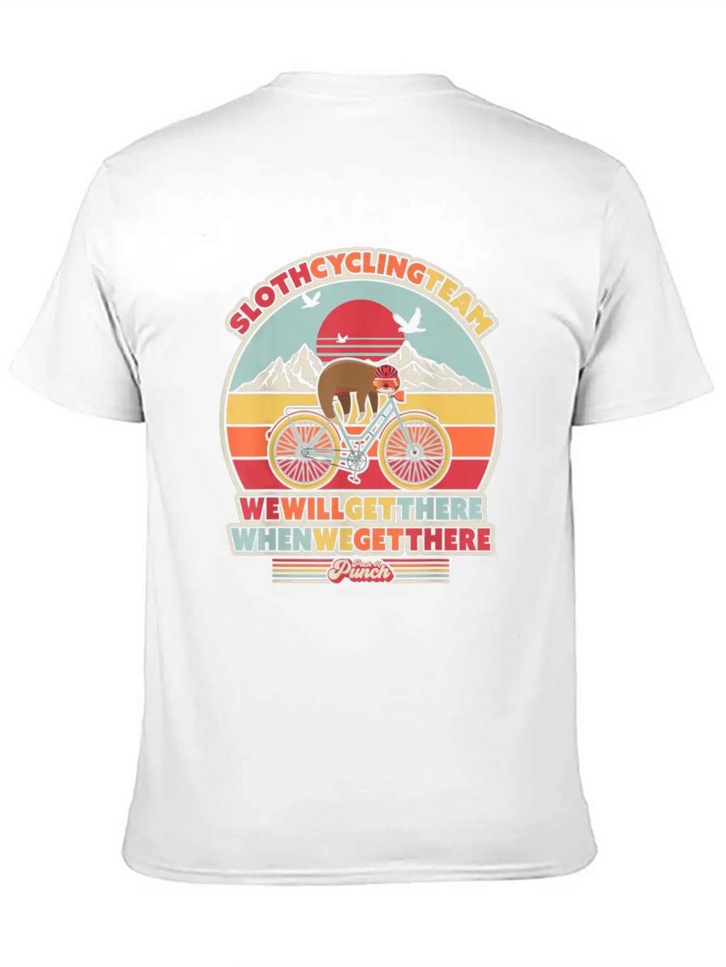 Sloth Cycling Team Essential Cotton Tee For Daily Outfits – Unisex Style