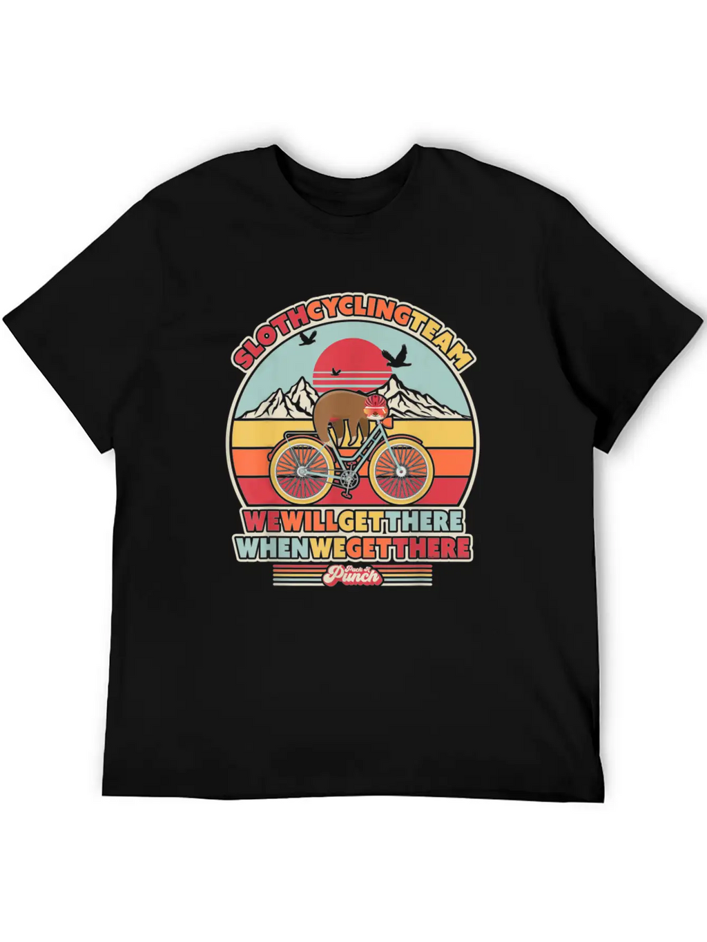 Sloth Cycling Team Essential Cotton Tee For Daily Outfits – Unisex Style