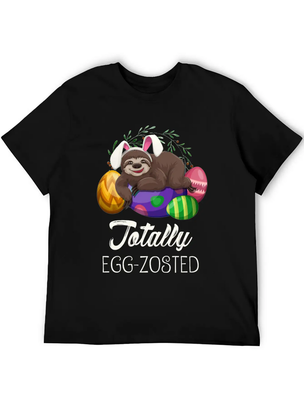 Sloth Easter For Lazy Tired People Unisex Short Sleeve Soft Cotton T-Shirt – Casual Everyday Wear
