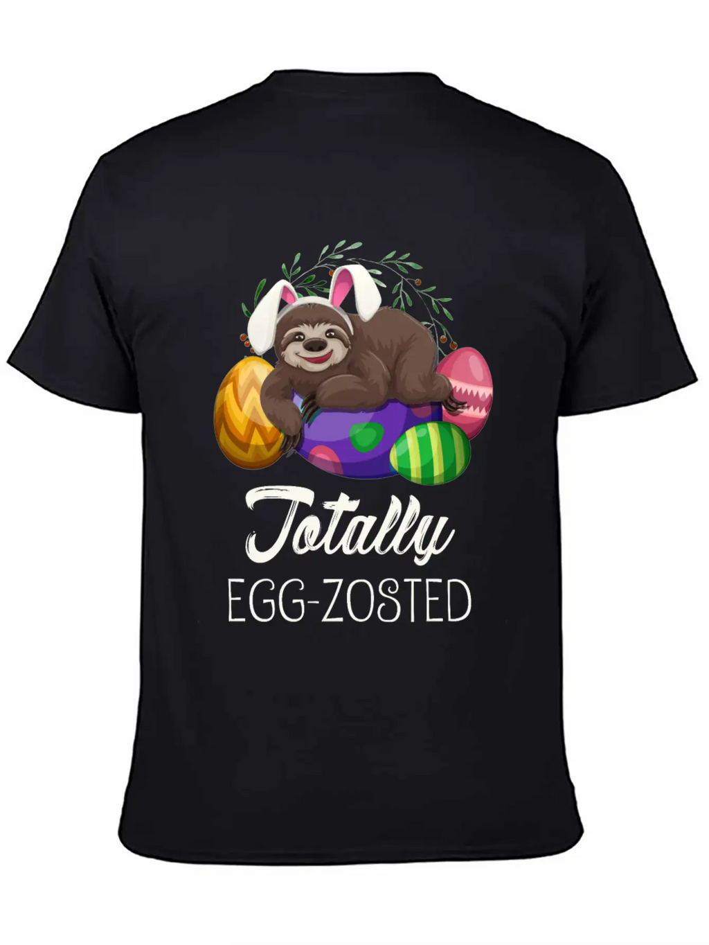 Sloth Easter For Lazy Tired People Unisex Short Sleeve Soft Cotton T-Shirt – Casual Everyday Wear