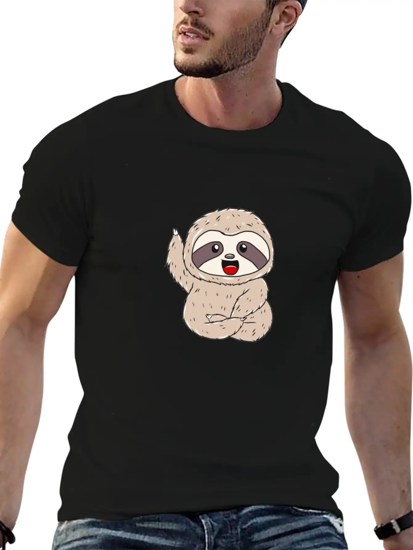 Sloth Gift Idea Breathable Soft Cotton T-Shirt – Timeless Casual Look