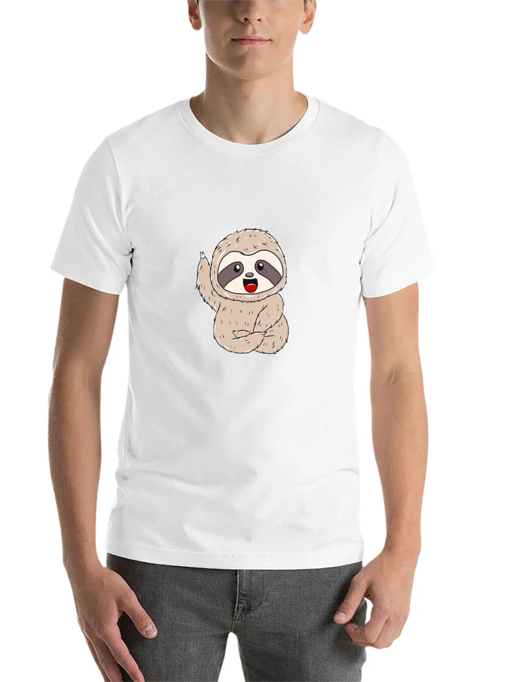 Sloth Gift Idea Breathable Soft Cotton T-Shirt – Timeless Casual Look