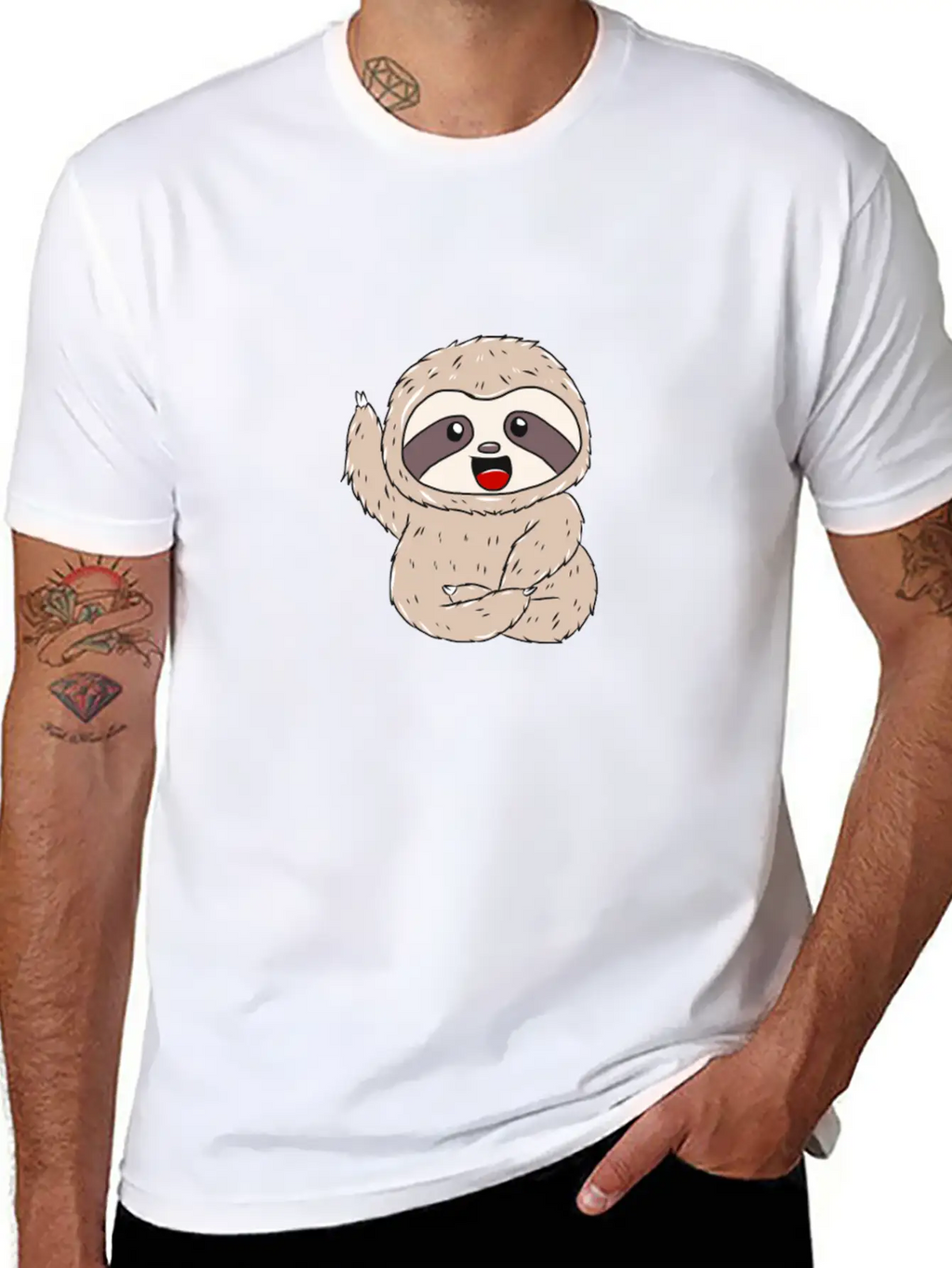 Sloth Gift Idea Breathable Soft Cotton T-Shirt – Timeless Casual Look