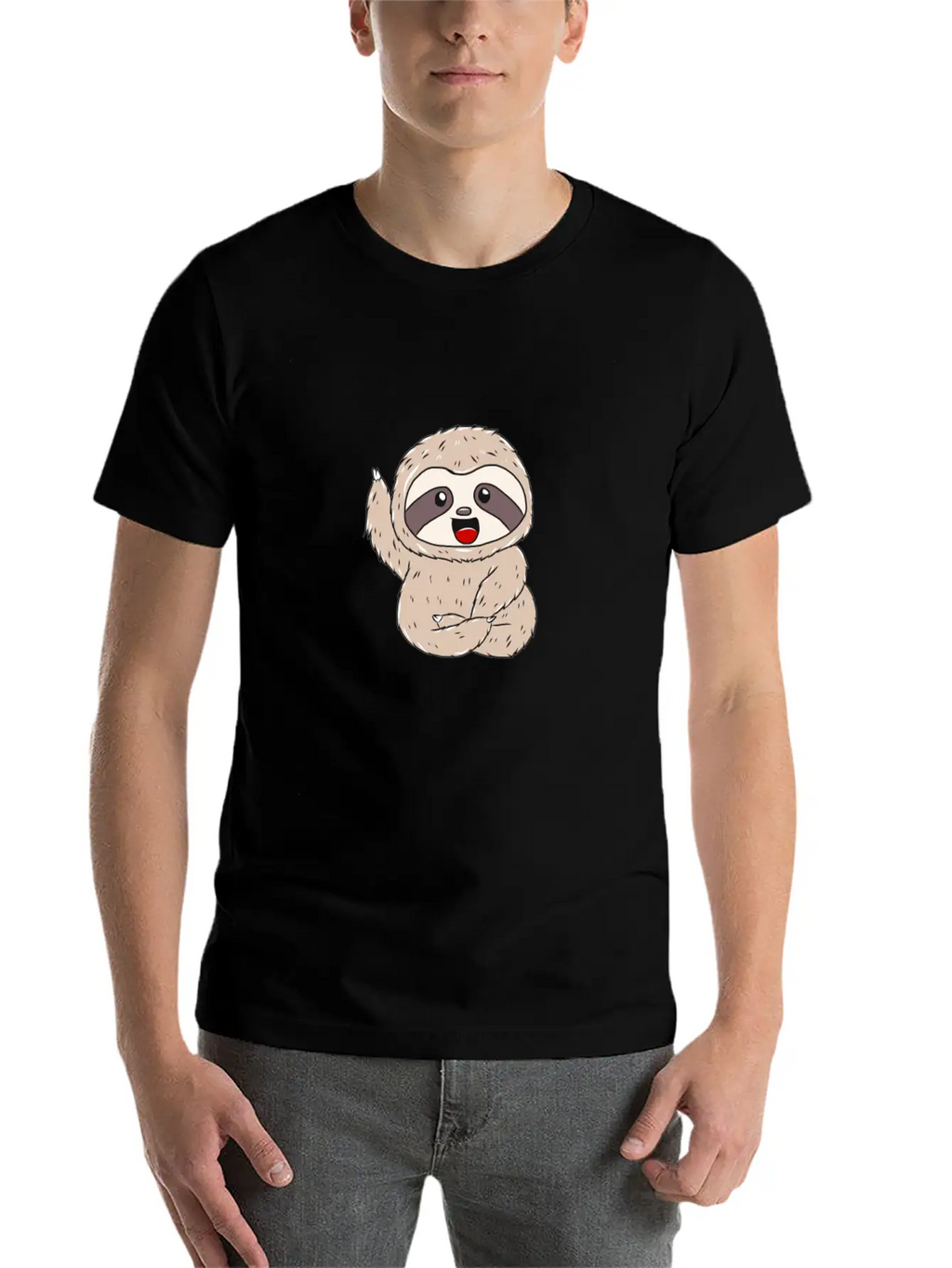 Sloth Gift Idea Breathable Soft Cotton T-Shirt – Timeless Casual Look