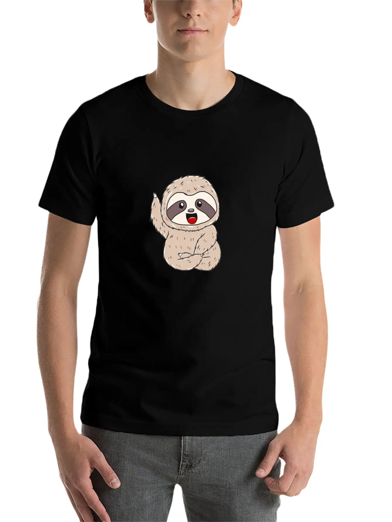 Sloth Gift Idea Breathable Soft Cotton T-Shirt – Timeless Casual Look