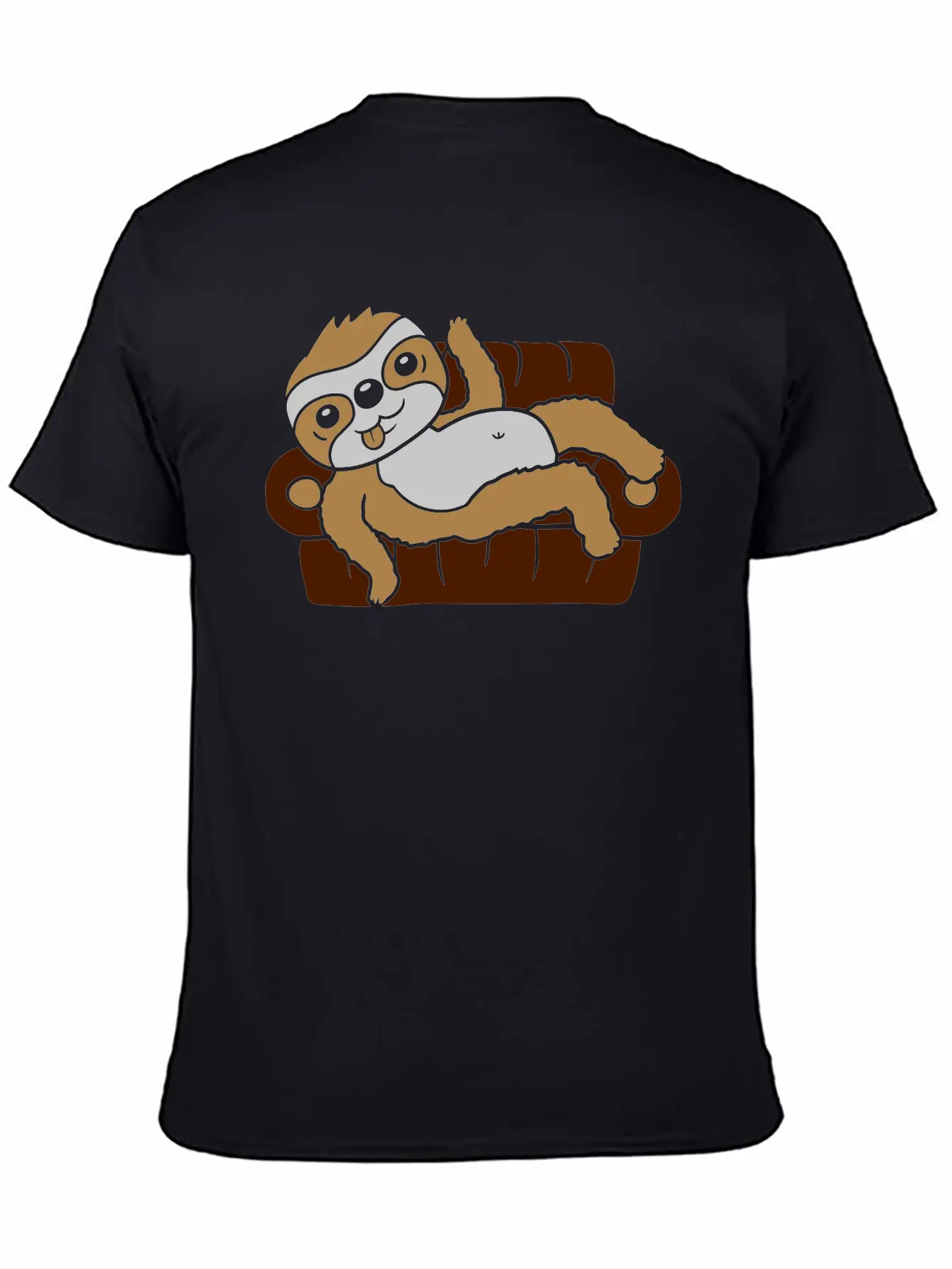 Sloth Home Chill Sofa Stylish Everyday T-Shirt – Unisex Basic Cotton Tee