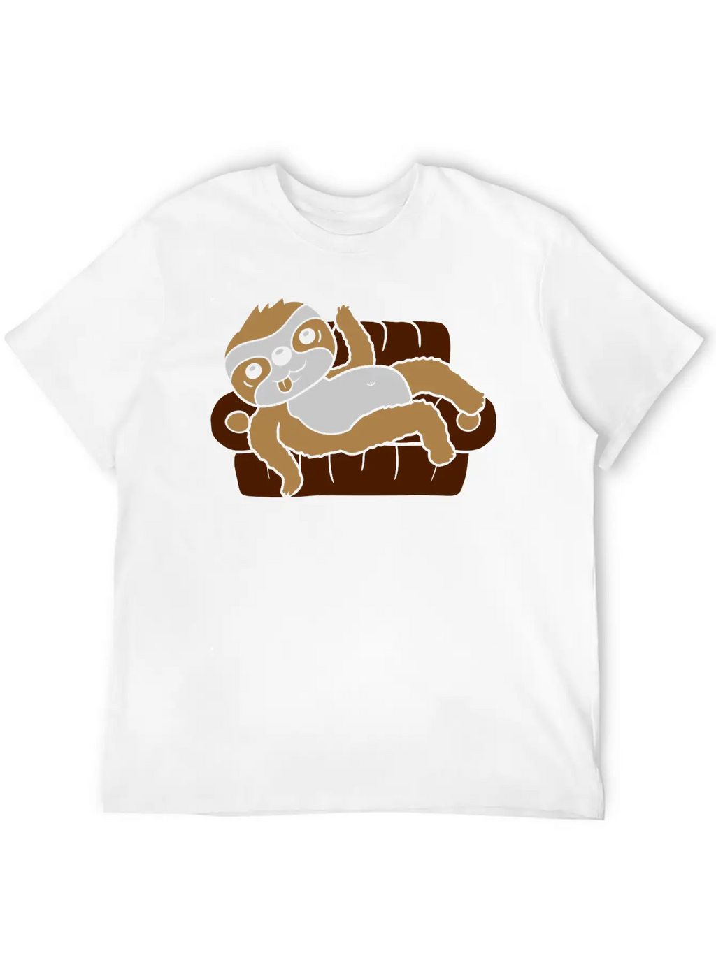 Sloth Home Chill Sofa Stylish Everyday T-Shirt – Unisex Basic Cotton Tee