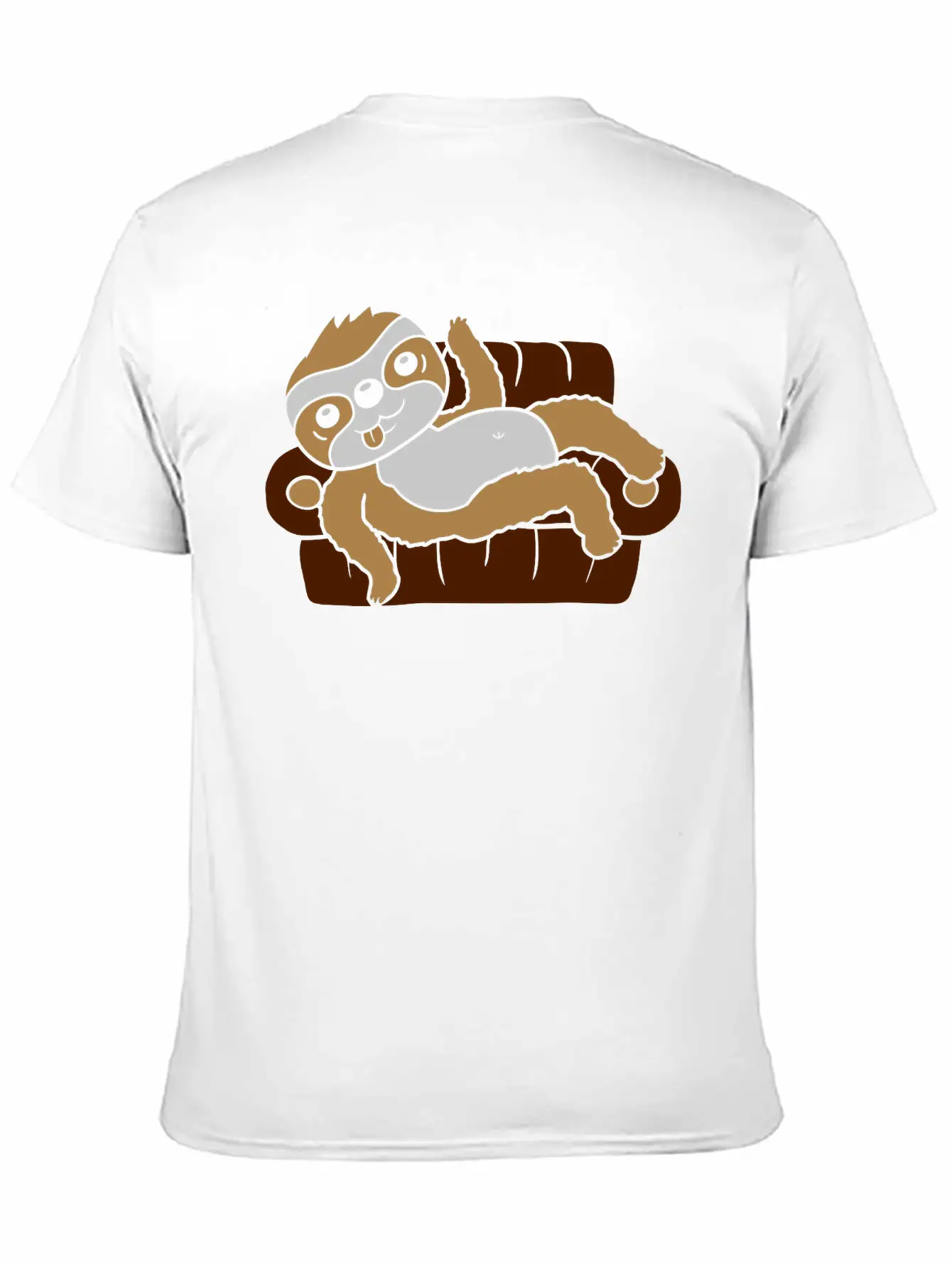 Sloth Home Chill Sofa Stylish Everyday T-Shirt – Unisex Basic Cotton Tee
