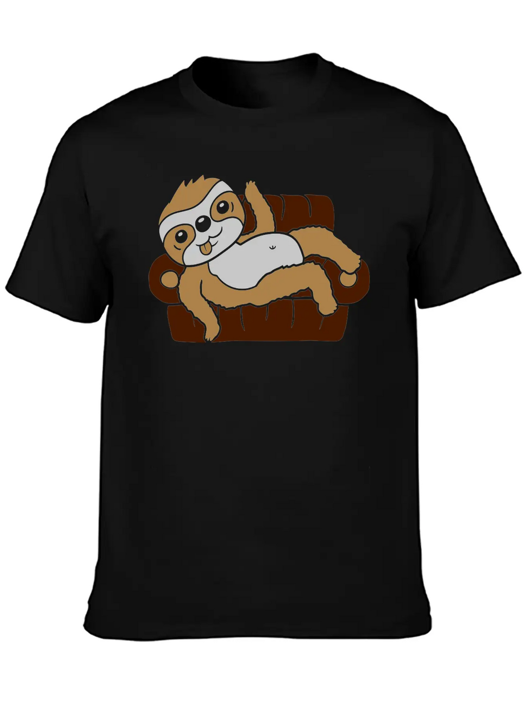 Sloth Home Chill Sofa Stylish Everyday T-Shirt – Unisex Basic Cotton Tee