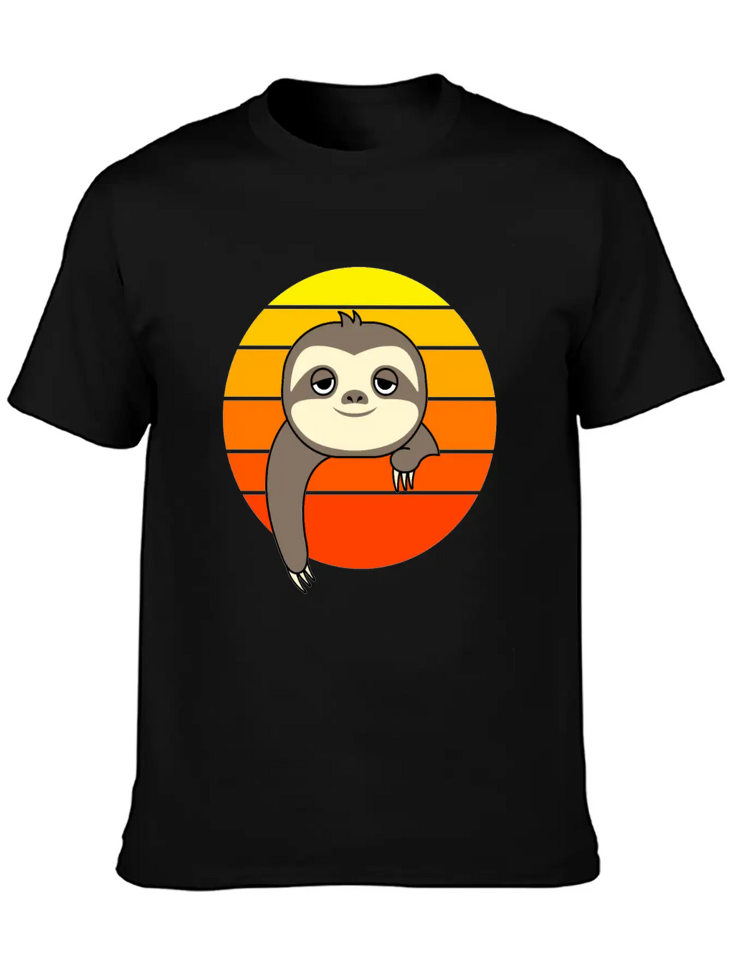 Sloth Sunset Casual Graphic T-Shirt – Simple And Comfortable Daily Wear