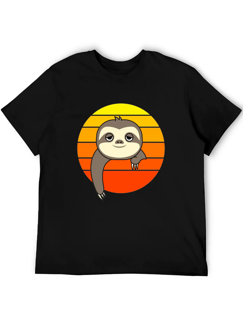 Sloth Sunset Casual Graphic T-Shirt – Simple And Comfortable Daily Wear